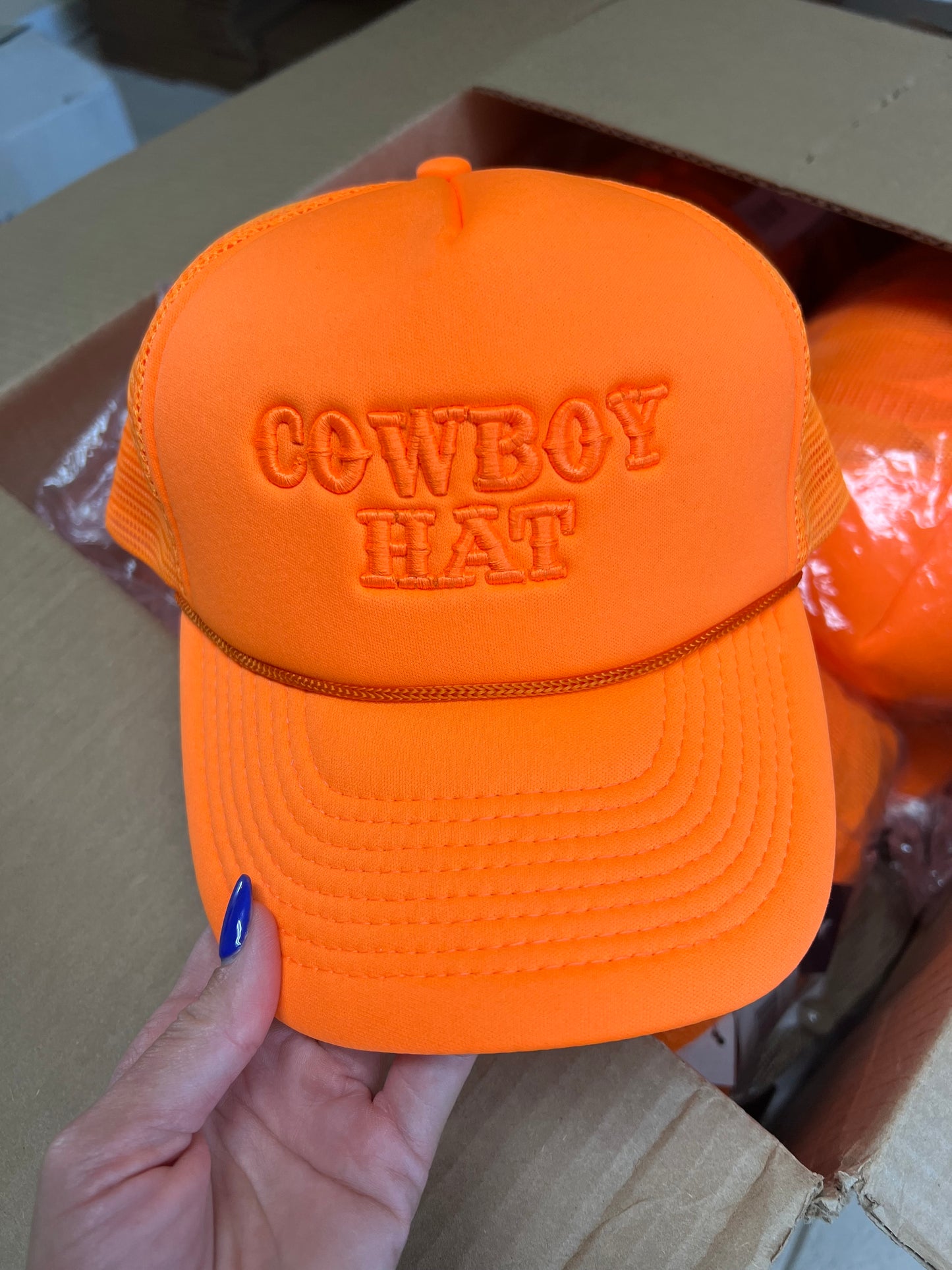 Neon Cowboy Hat (Trucker)
