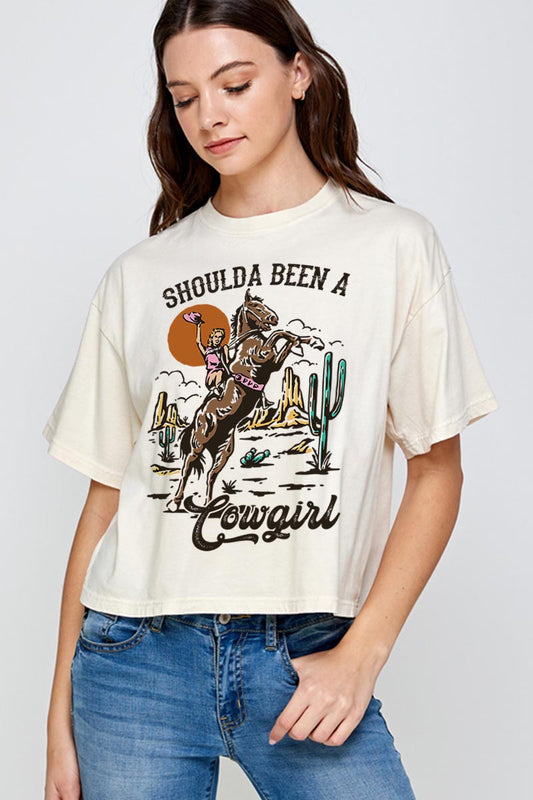 Ladies Wannabe Cowgirl Relaxed Crop