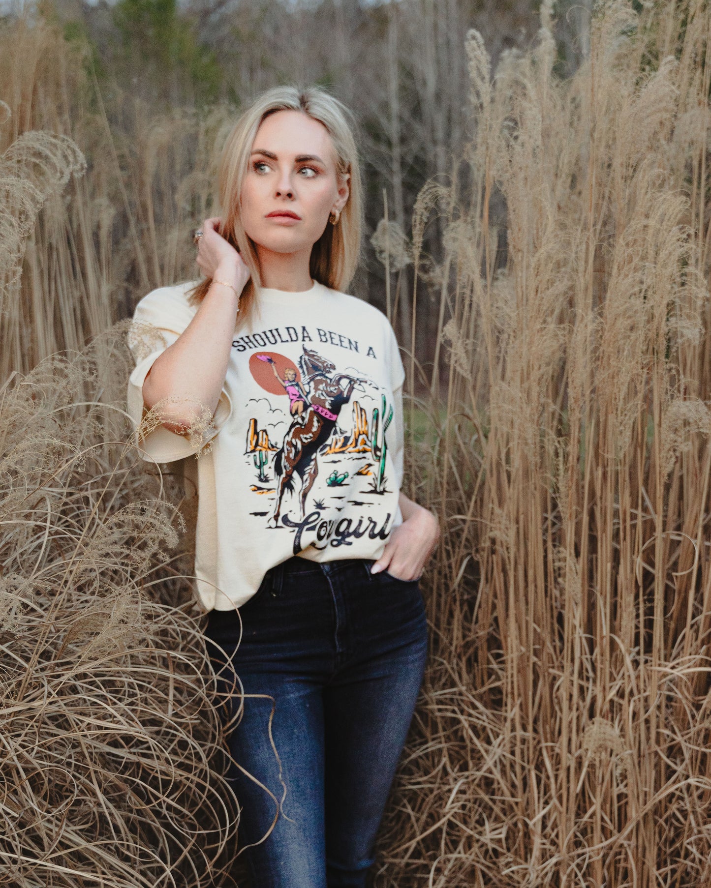 Ladies Wannabe Cowgirl Relaxed Crop
