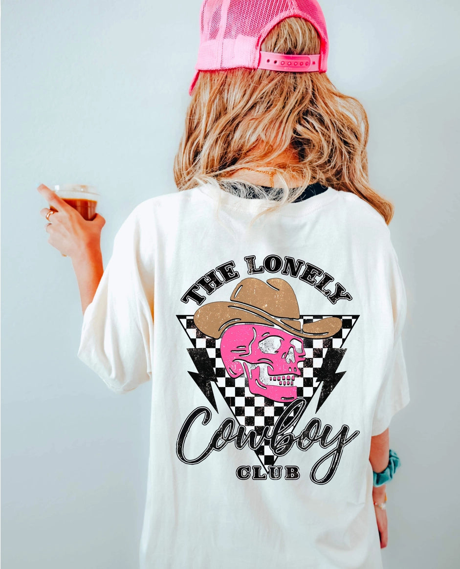 Ladies Lonely Cowboy Club Tee